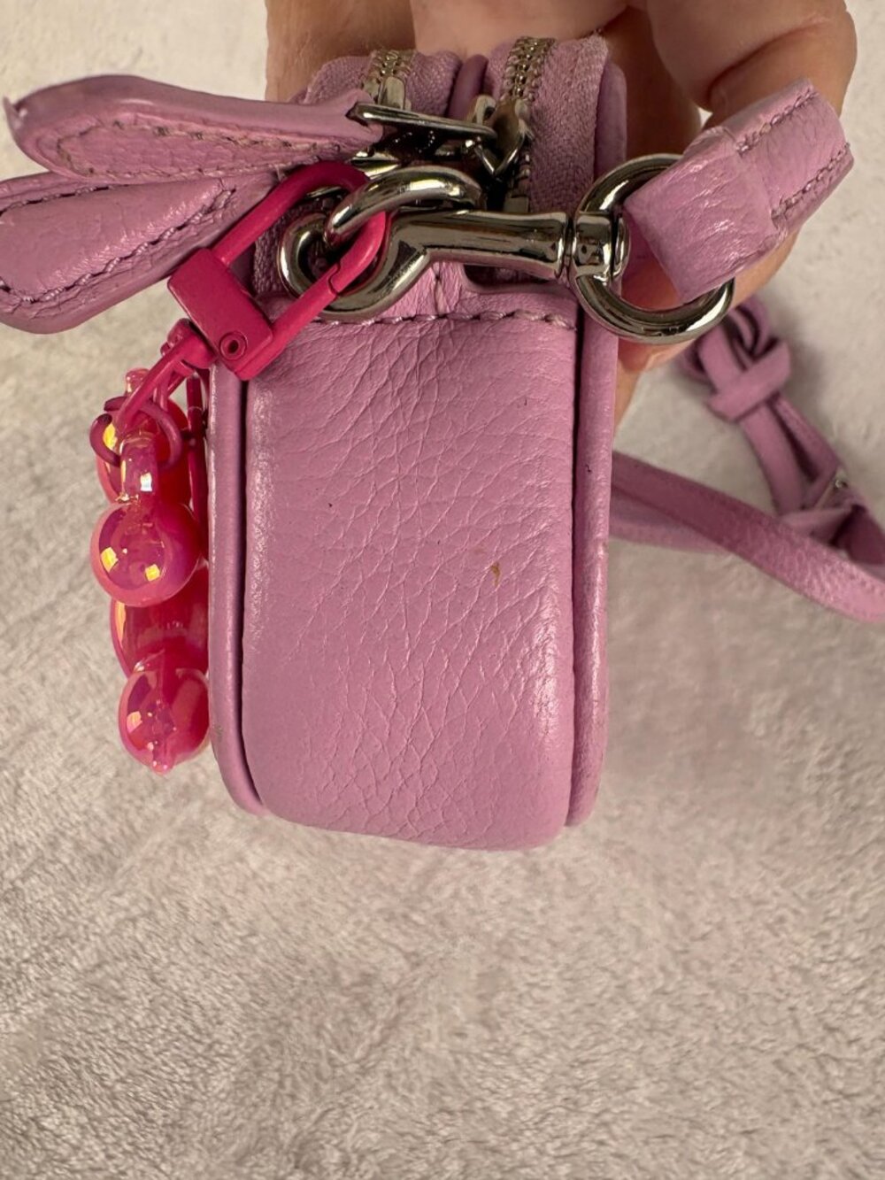 Coach Mini Jamie Camera Bag in Soft Pink Pebble Leather - Picture 5 of 14